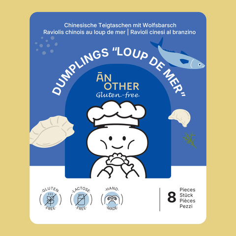 Jiaozi mit Loup de Mer (Wolfsbarsch)