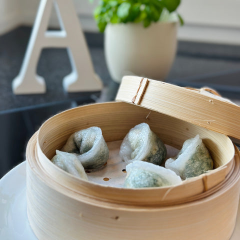 Jiaozi mit Crevetten