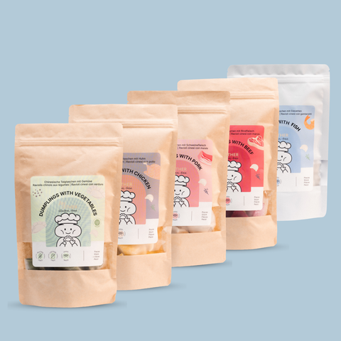 Klassik Kennenlern-Bundle – Glutenfreie Dumplings (32 oder 46 Stück)
