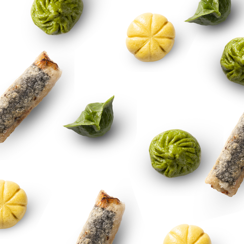 Vegan-Bundle Herbst Edition – 28 Stück glutenfreie Dumplings & Frühlingsrollen
